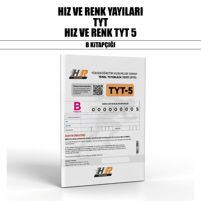 HIZ RENK YAYIN TYT SNV 5-B - 25-26